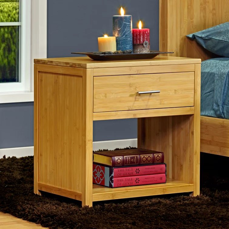Wayfair Foundry Select Hugoton bamboo nightstand