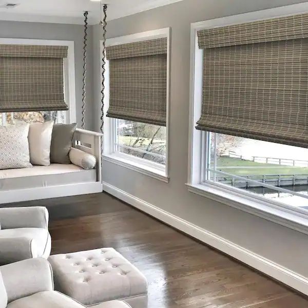 Home Depot Radiance farmhouse bamboo Roman shades