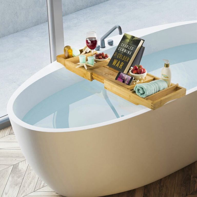 Belmint Freestanding Bamboo Bath Caddy