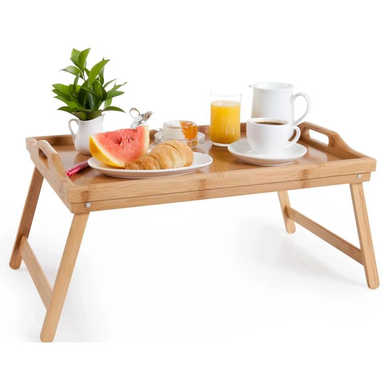 Wayfair August Grove LaGrange bamboo serving tray