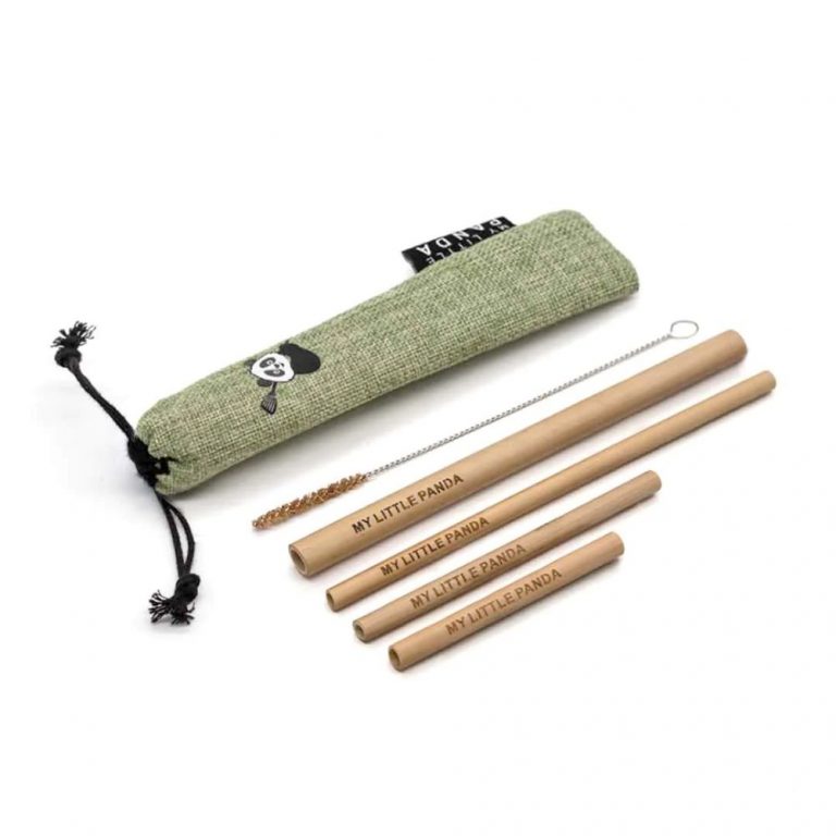 My Little Panda bamboo straws set