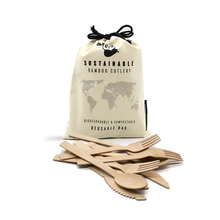 My Little Panda disposable bamboo cutlery set